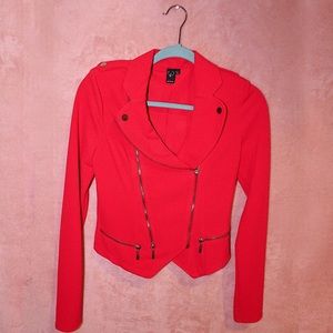 Windsor Red Moto Blazer